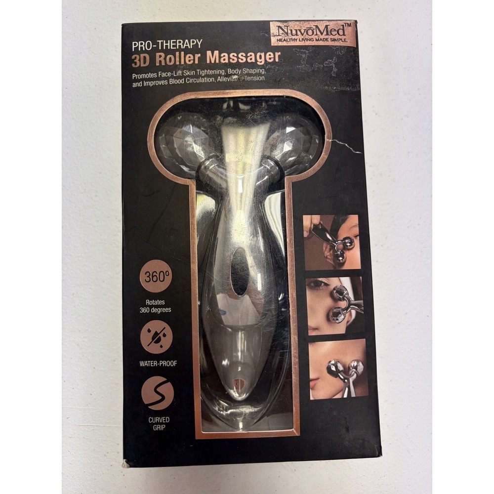 3D Roller Massager BY NuvoMed Pro-Therapy Rotates 360 Degrees Water-Proof NEW